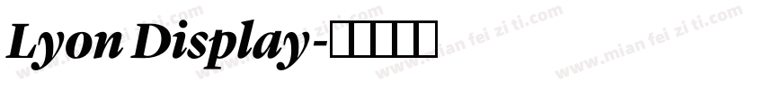 Lyon Display字体转换